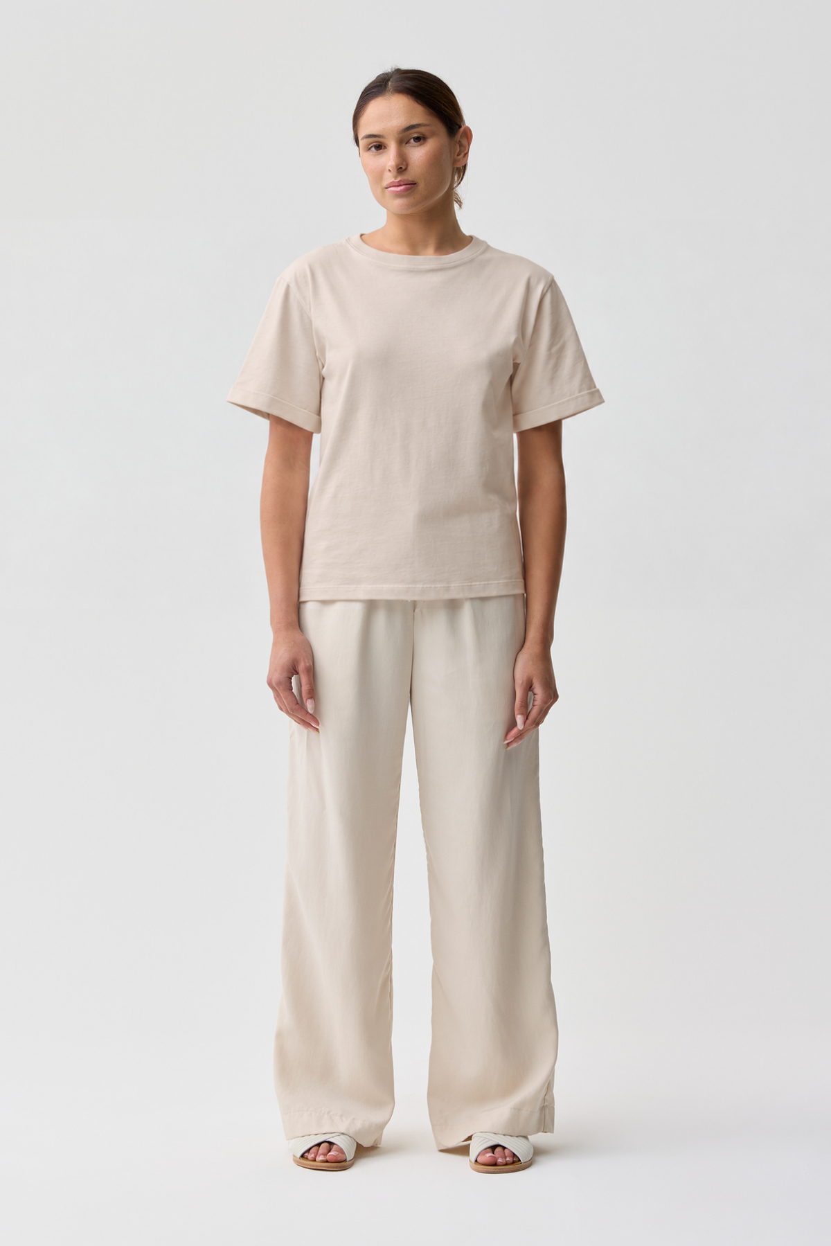 Shelly Cotton Tee Sand