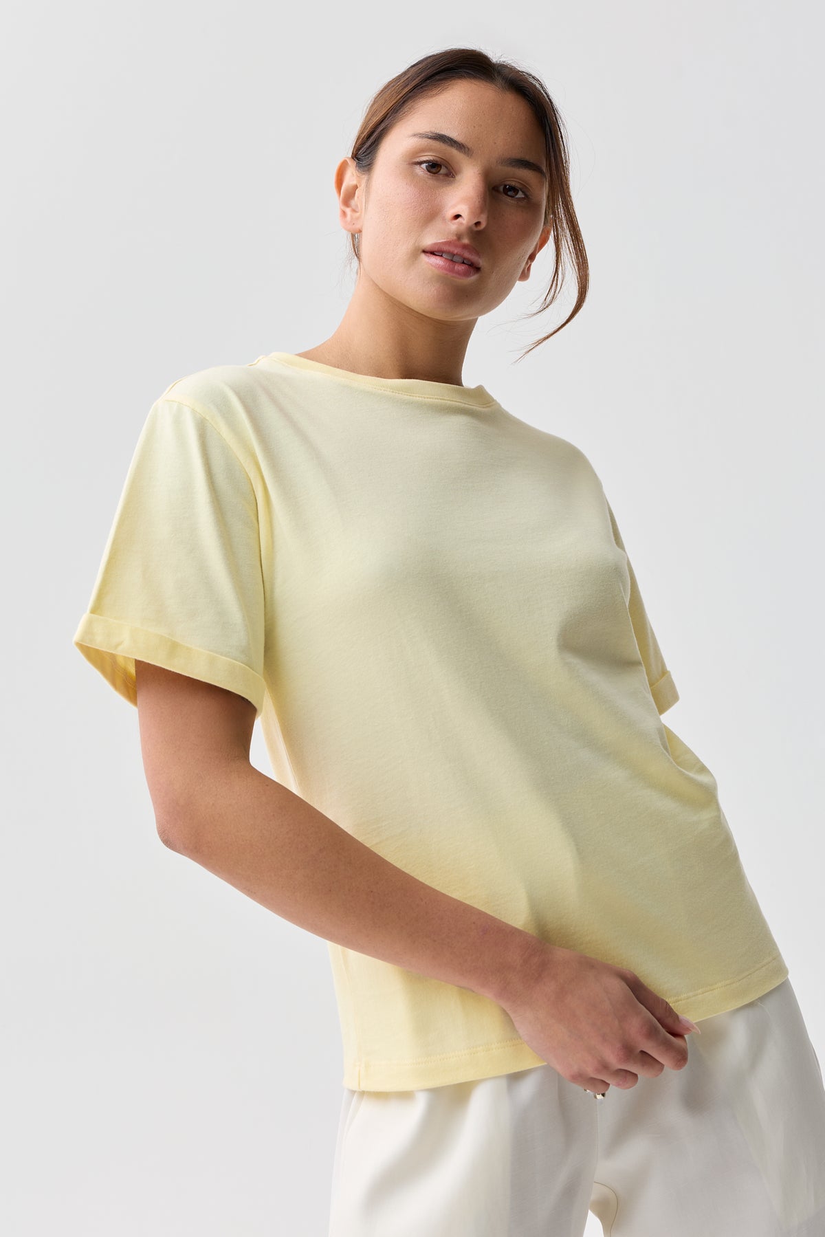 Shelly Cotton Tee Butter