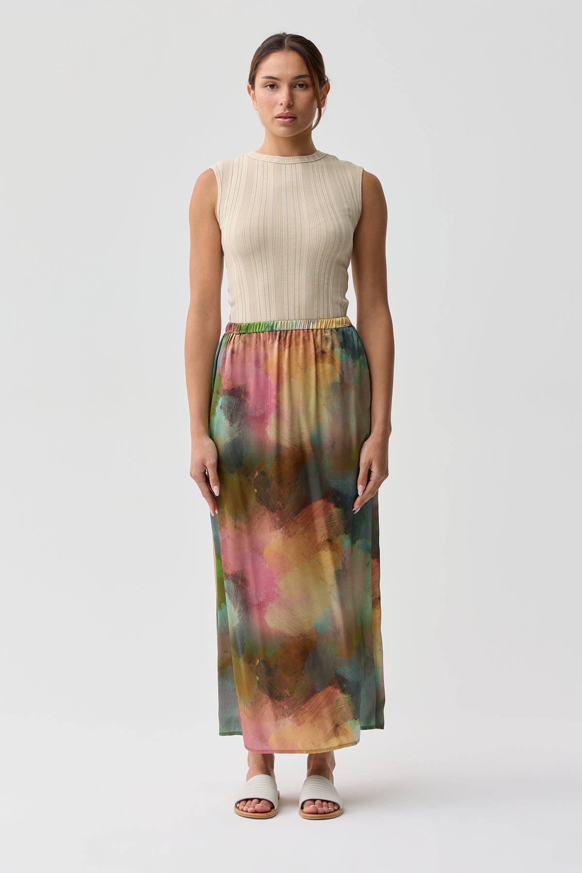 Auburn Silk Skirt