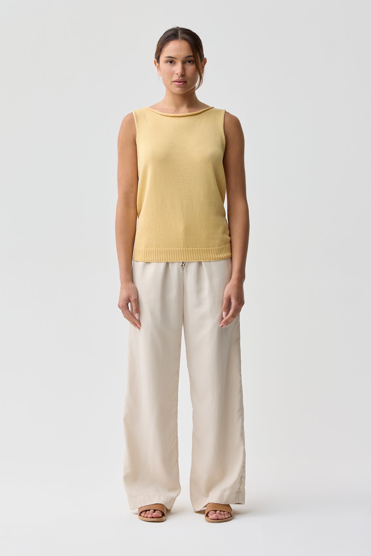 Uimi Sloane Jersey Singlet Butter