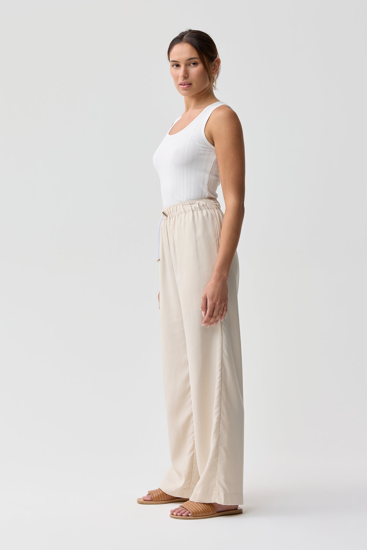 Lynches Drawstring Pant Natural