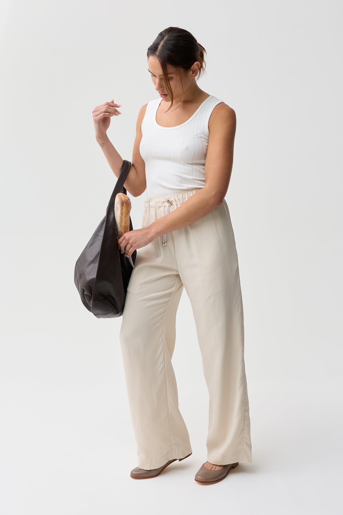 Lynches Drawstring Pant Natural