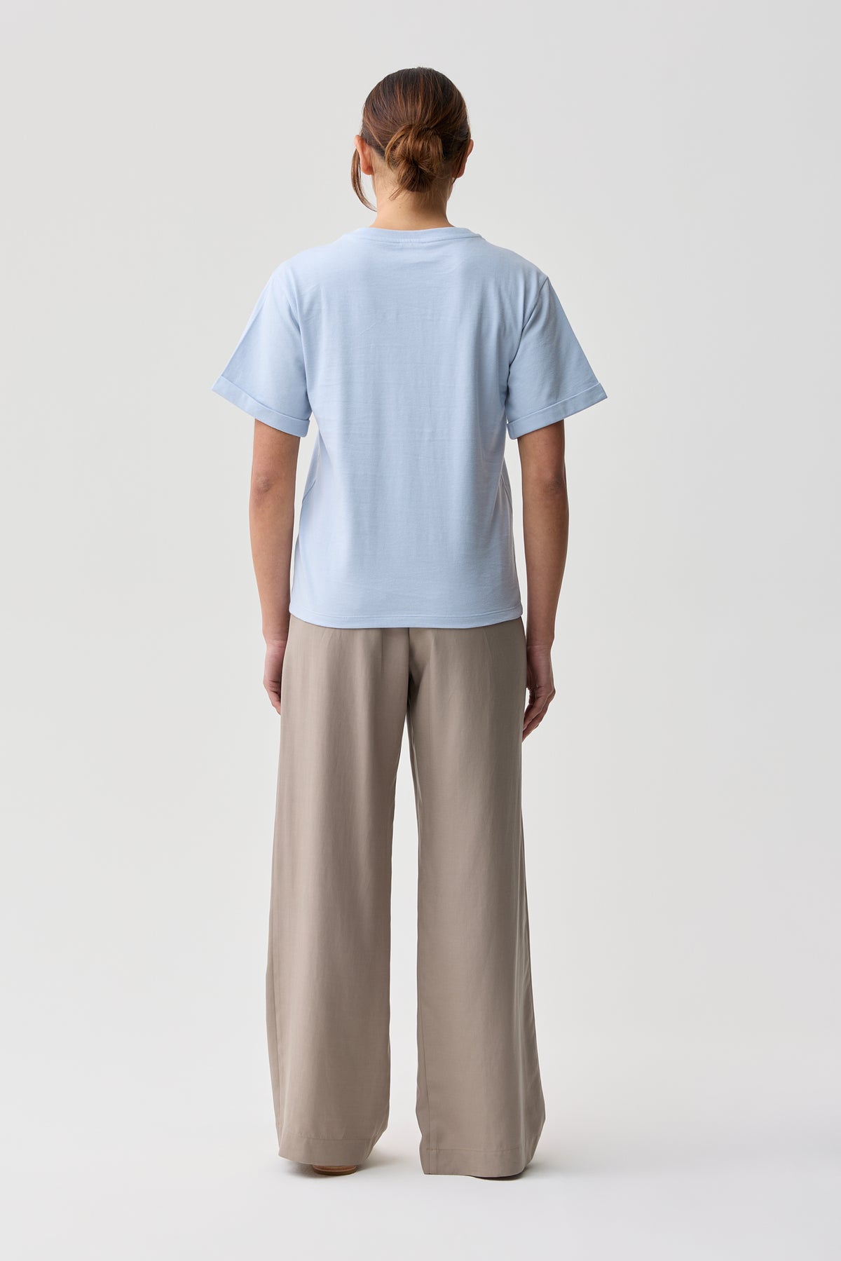 Shelly Cotton Tee Misty Blue