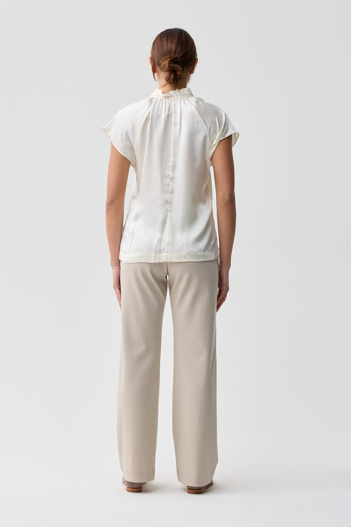 Hawthorn Silk Blouse Natural White