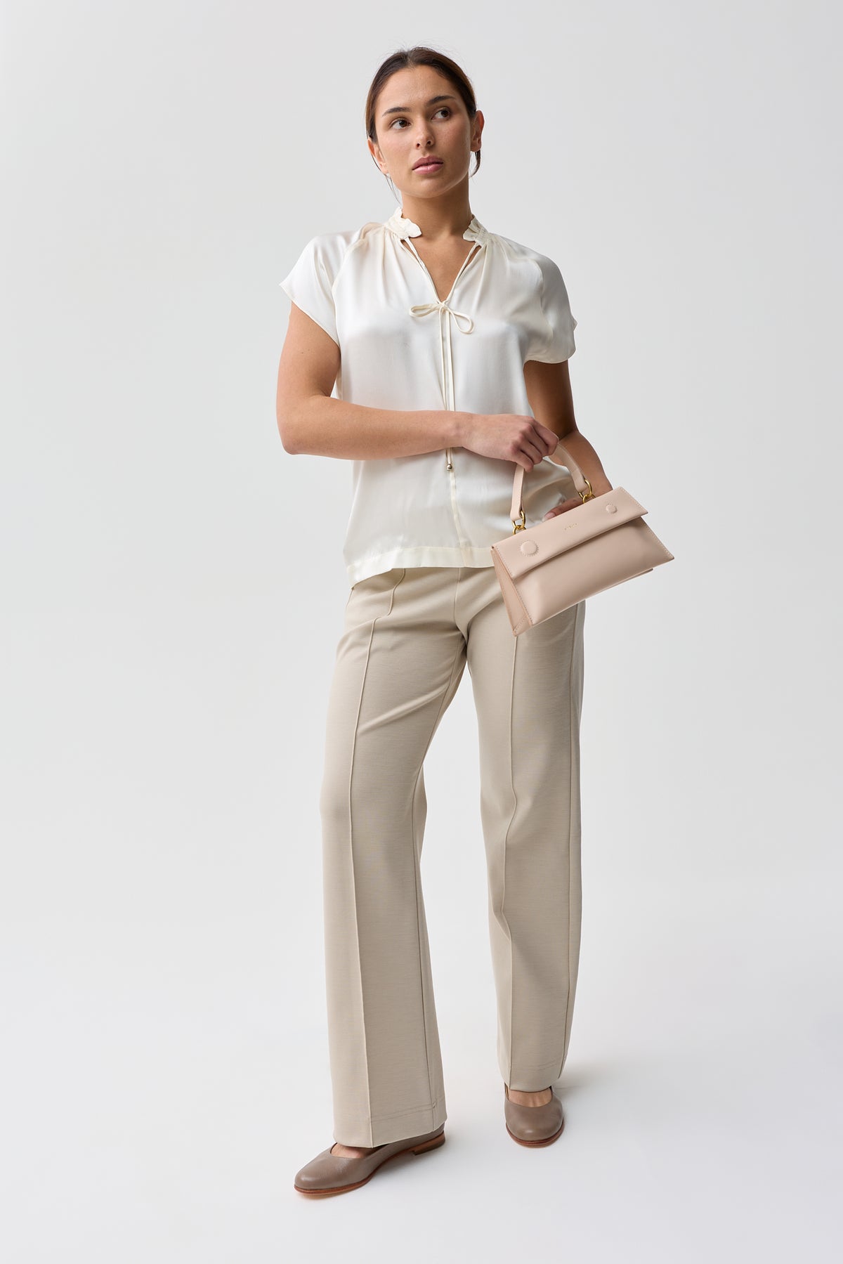 Hawthorn Silk Blouse Natural White