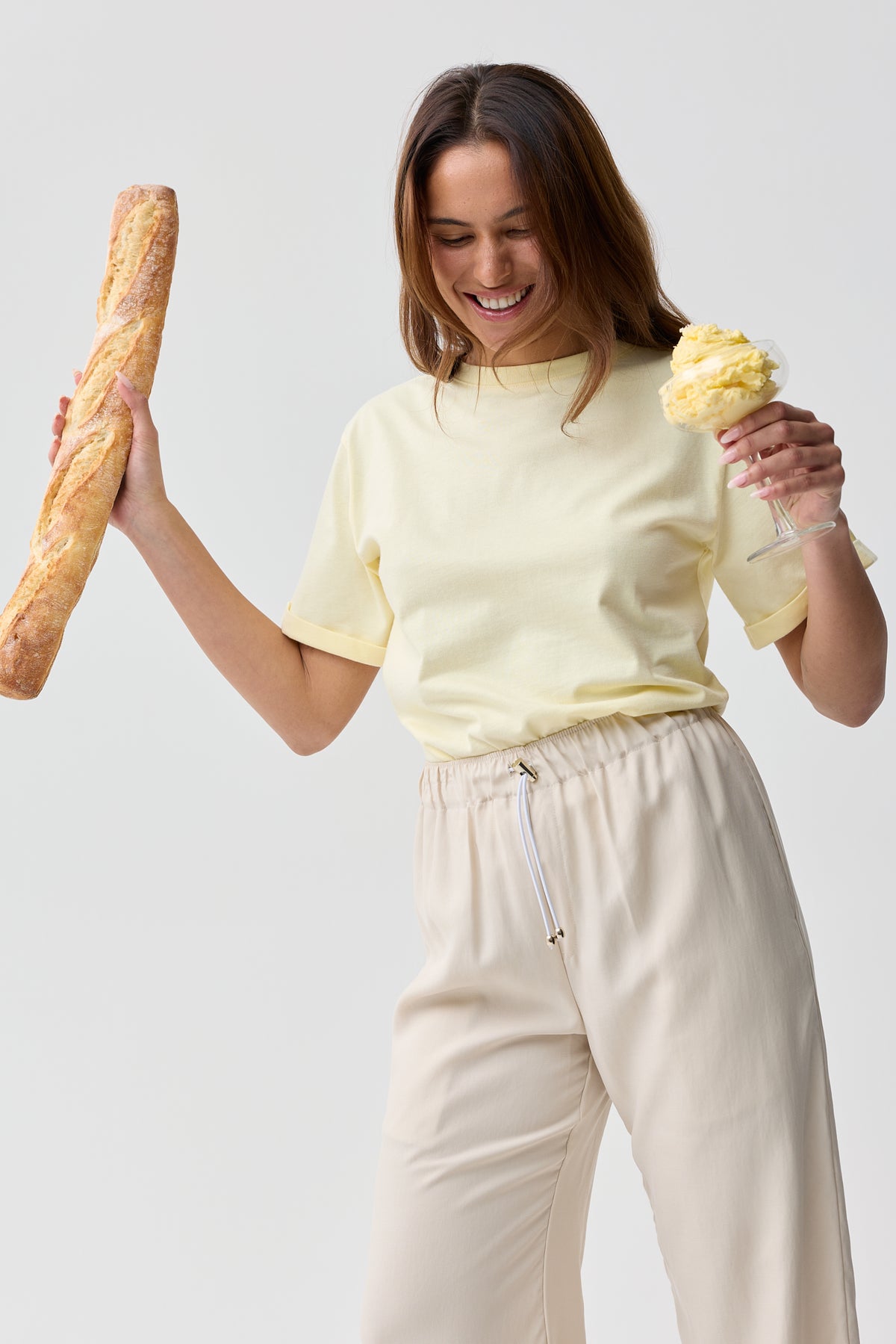 Shelly Cotton Tee Butter