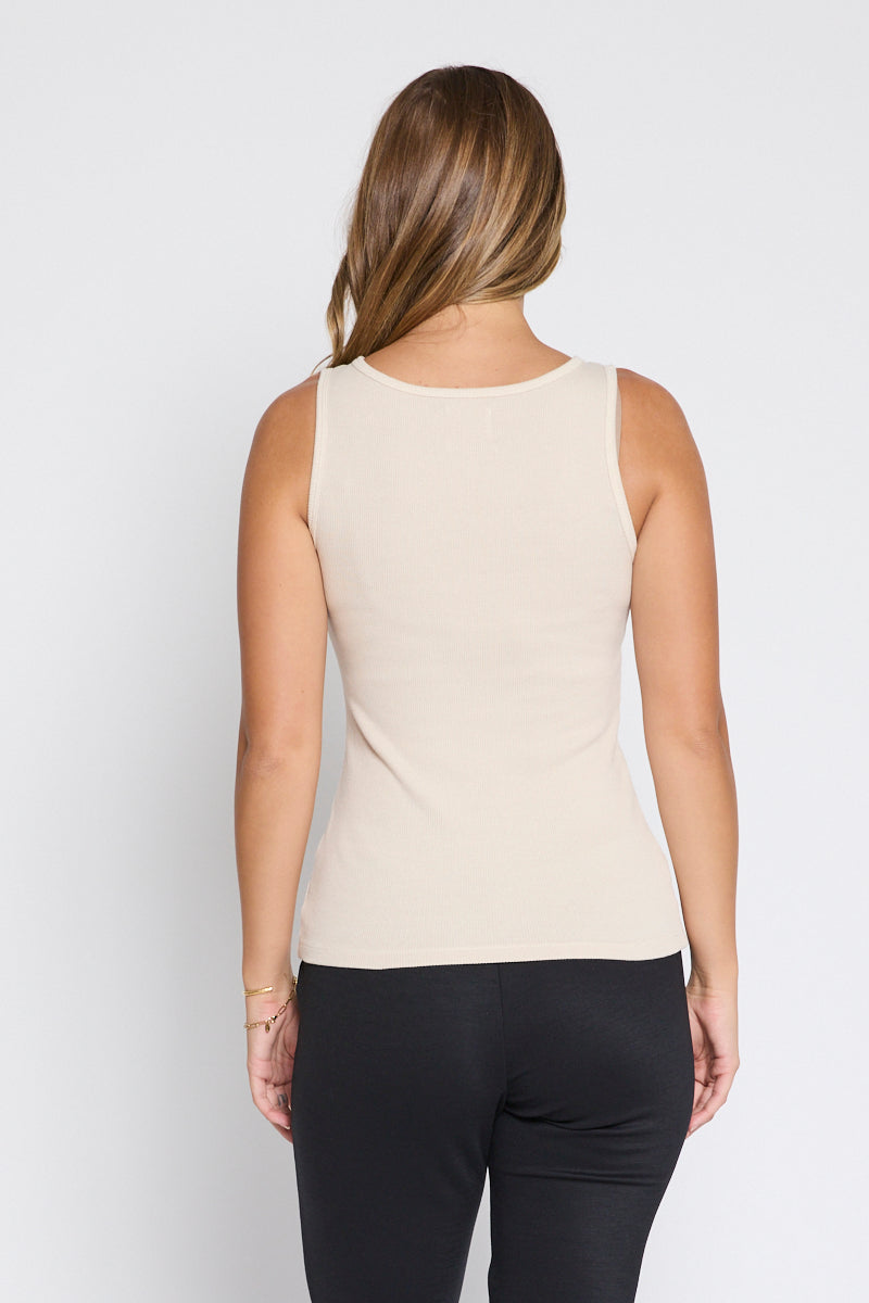 Tura Tank Bleached Sand