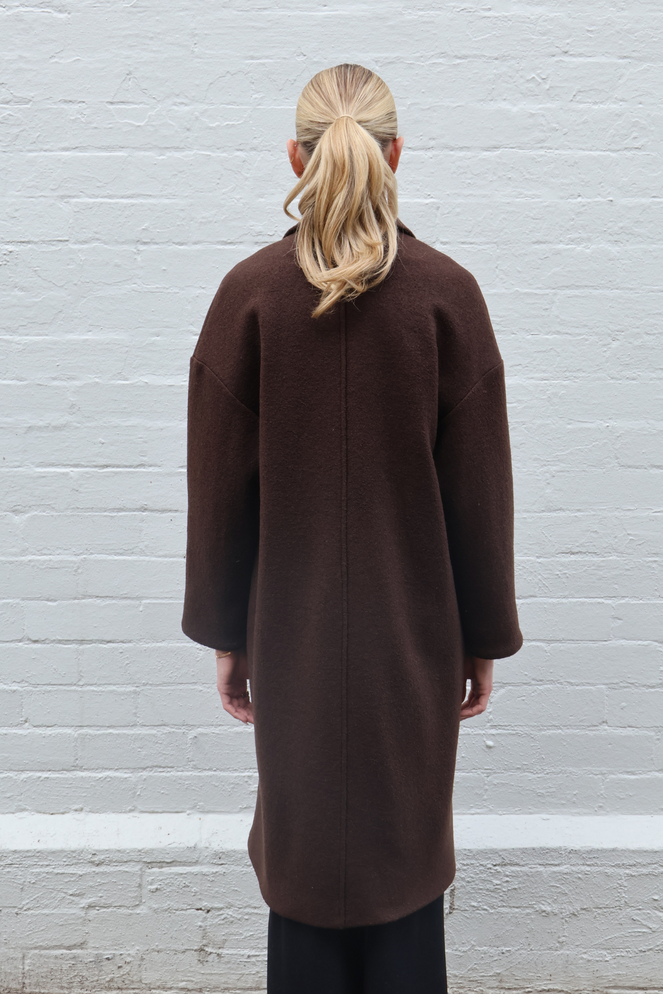 Laurel Wool Coat Chocolate
