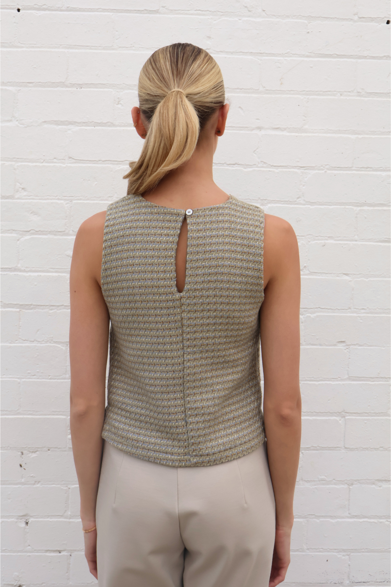 Fairbank Tweed Shell Top