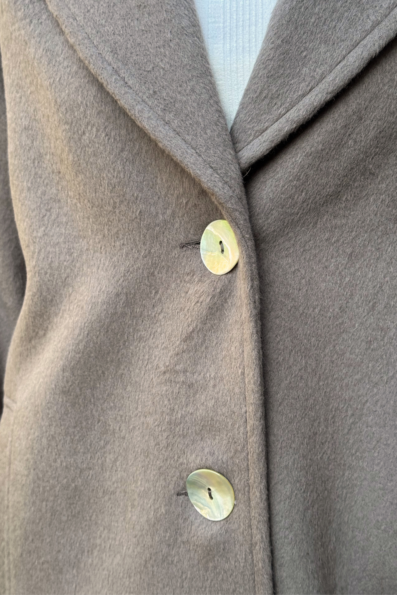 Julia Angora Wool Car Coat Mocha
