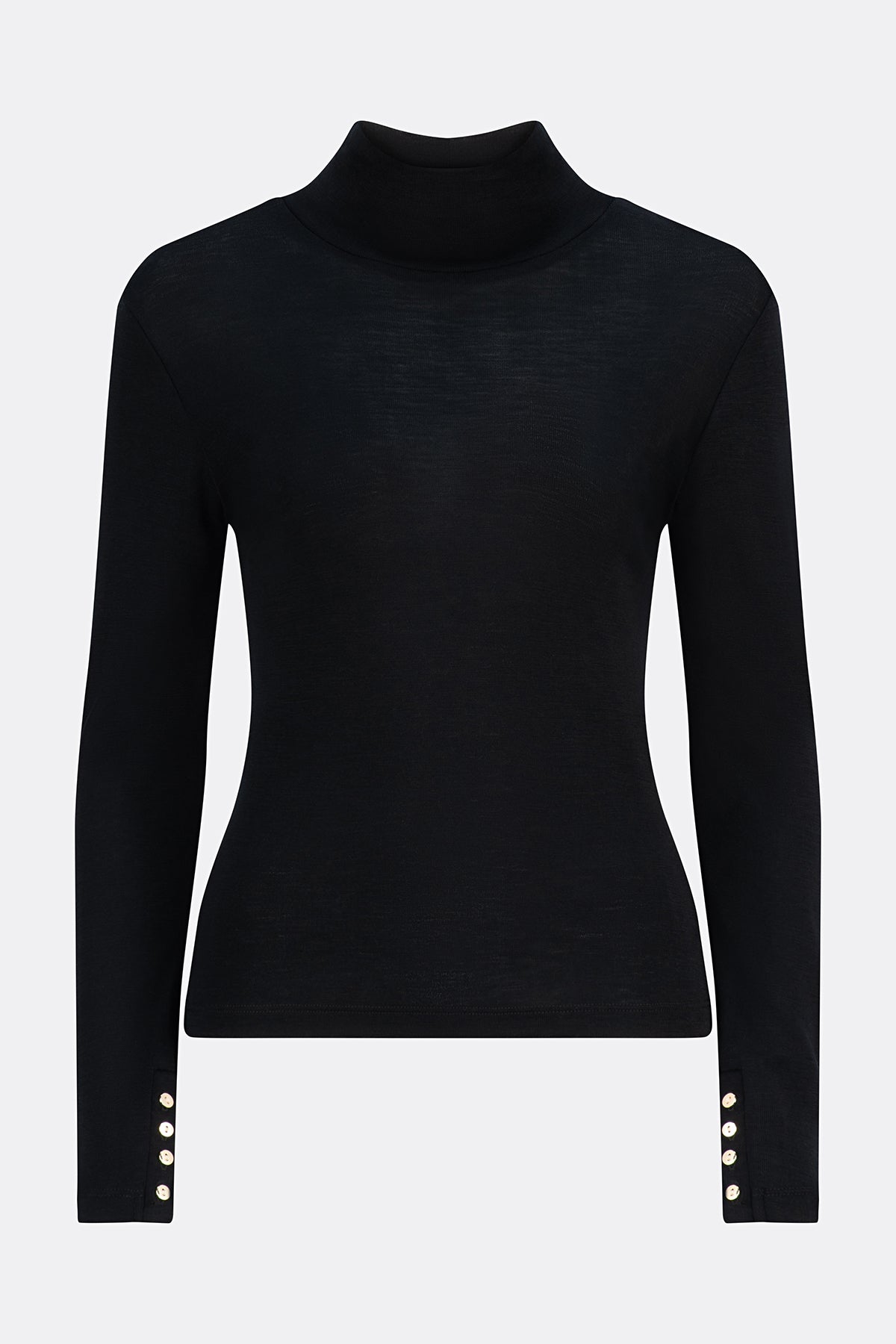 Mandalay Merino Wool Long Sleeve Knit Black