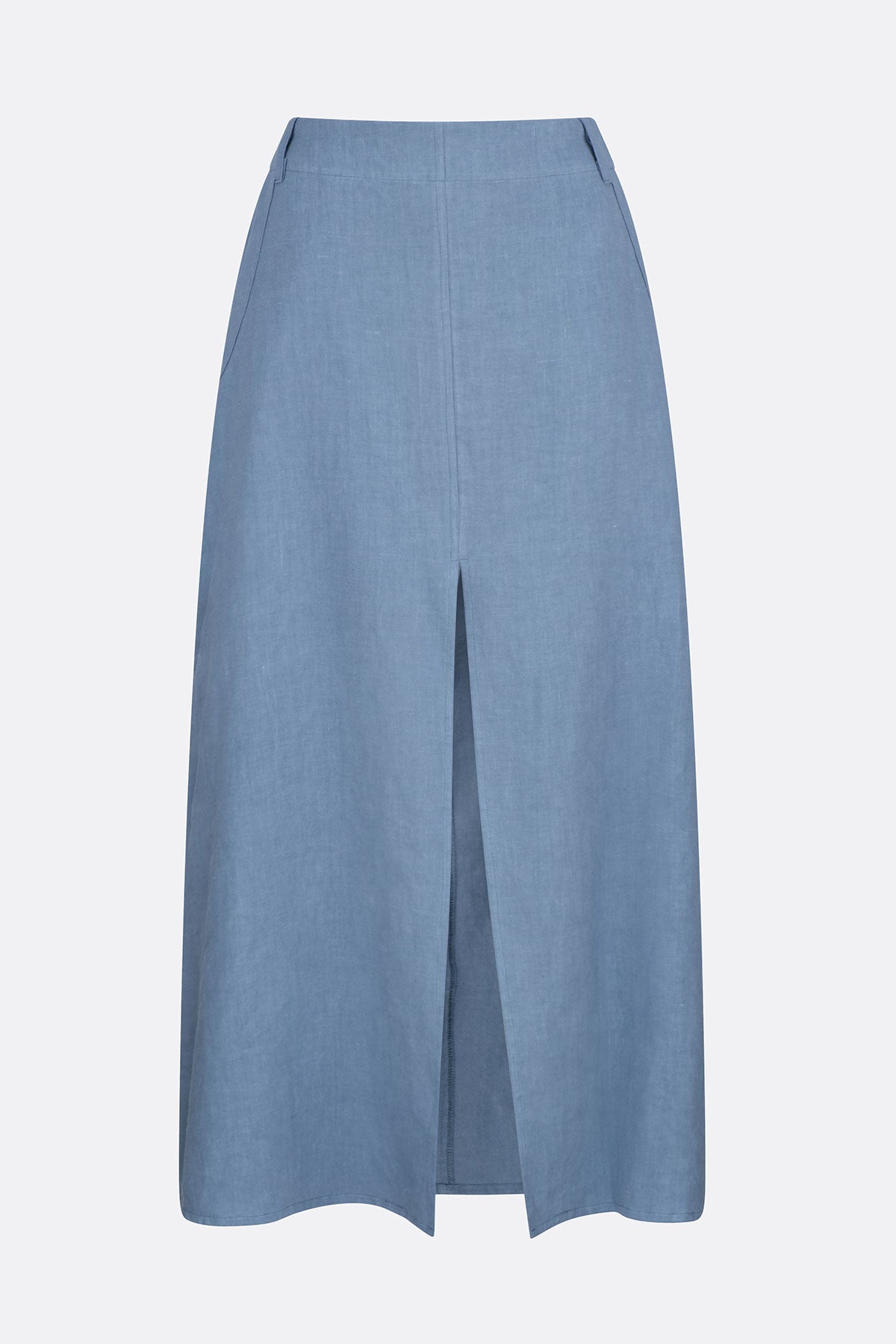 Indi Linen Skirt Chambray