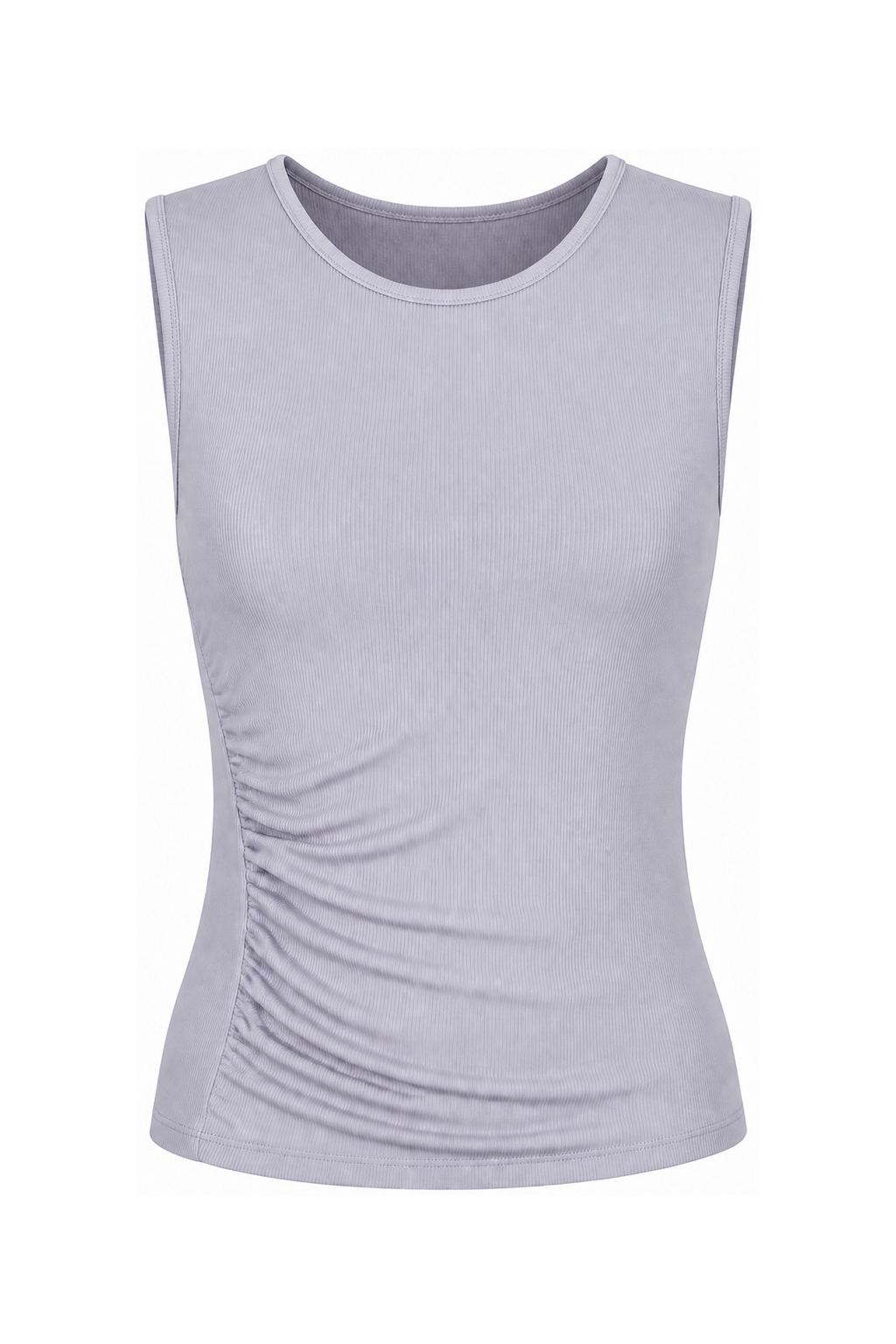 Darling Ruched Tank Grey Fog