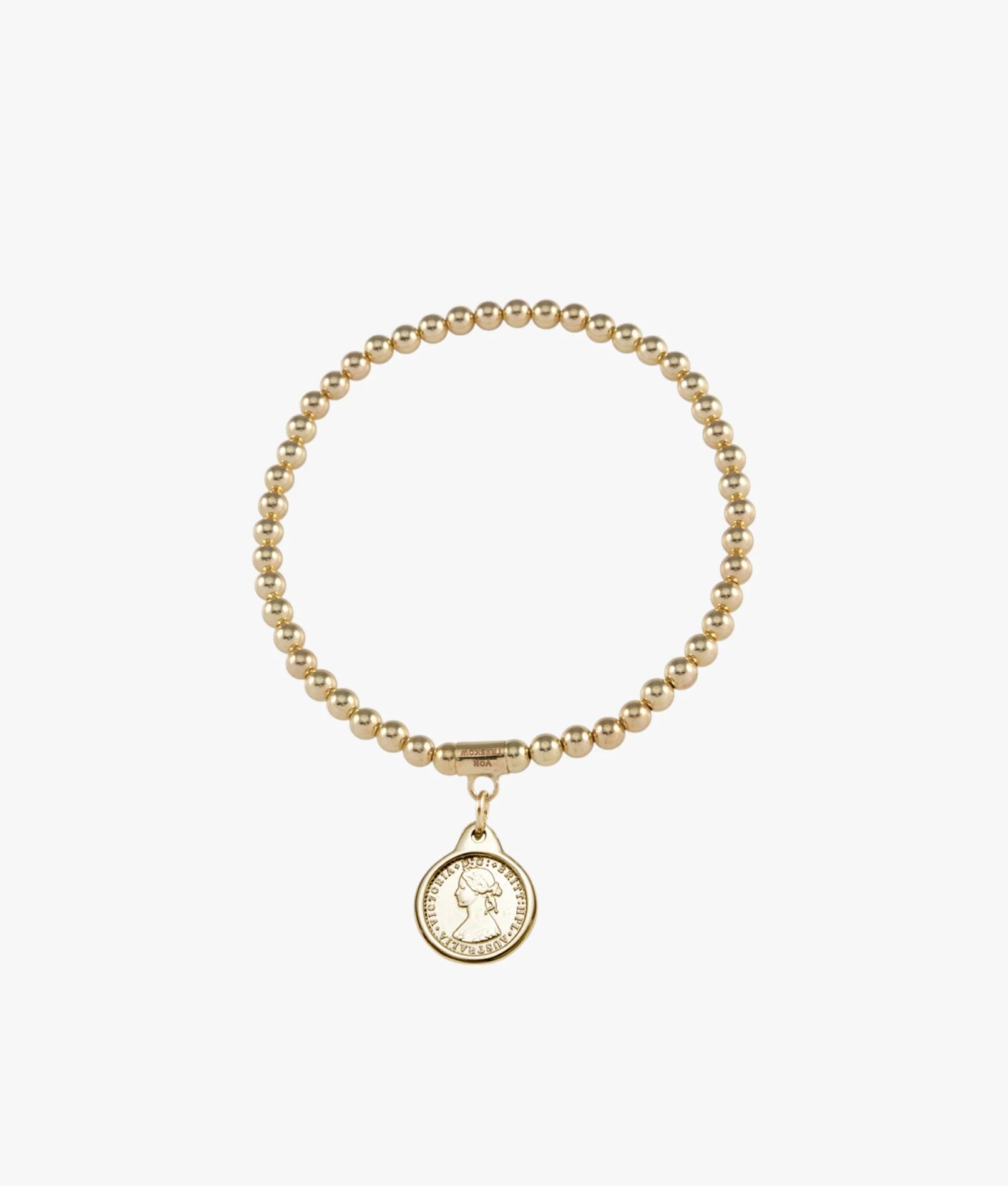 VT Gold-filled Stretchy Bracelet with Mini Coin