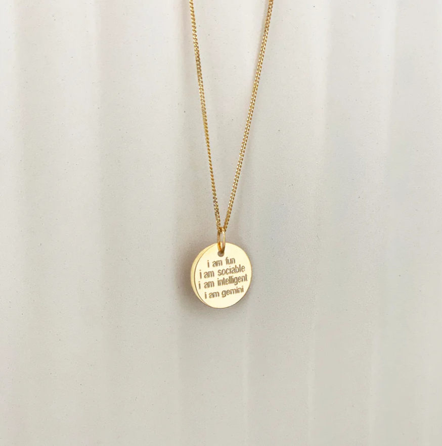 TB Zodiac Stars 1.6 Necklace - Gemini Gold