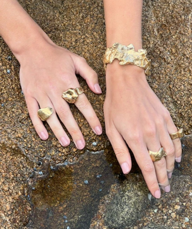 BG Gracie Bangle Sterling Silver with 22k Gold Plating