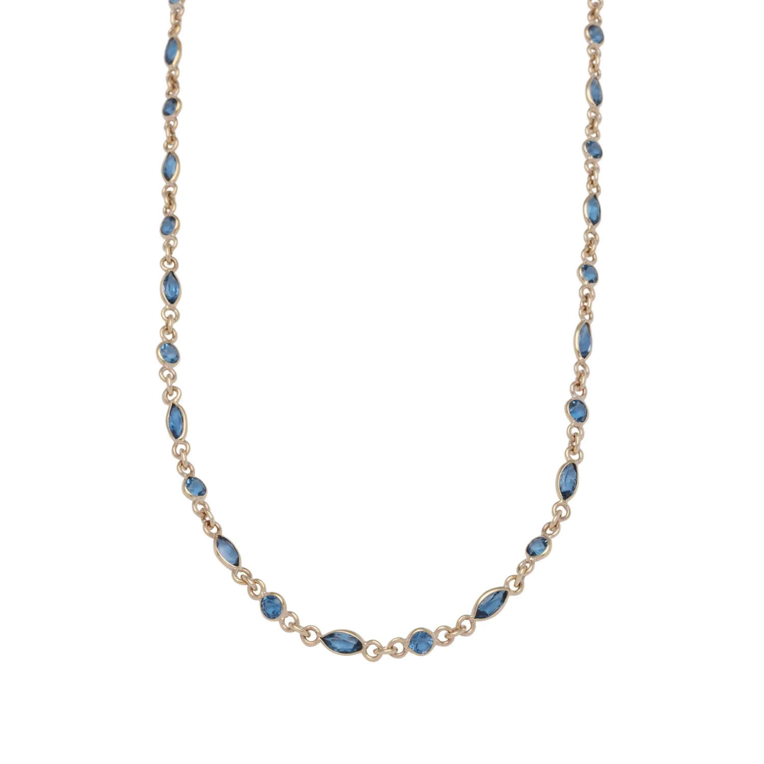 VT Luxe London Blue Topaz Symphony Necklace