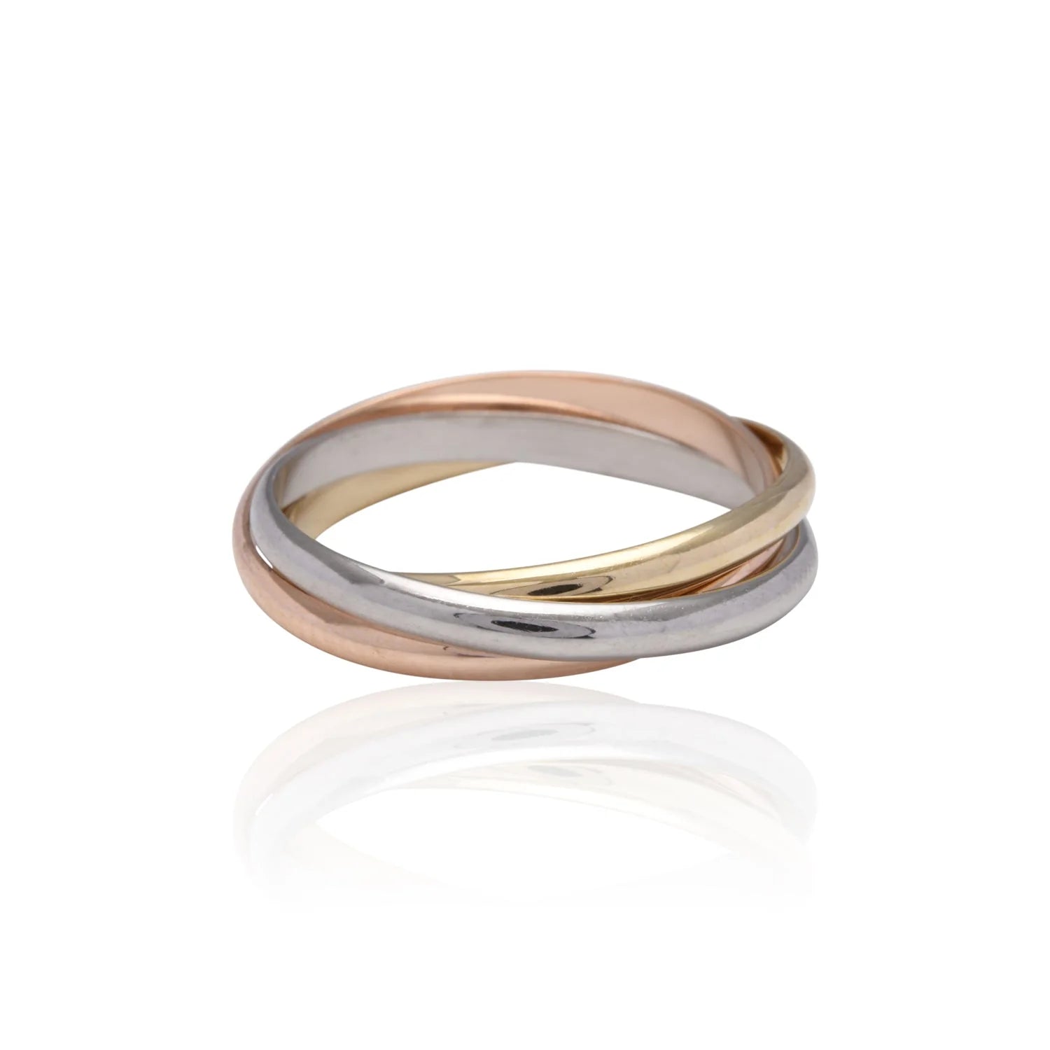 VT Luxe Tri-Tone Russian Wedding Ring