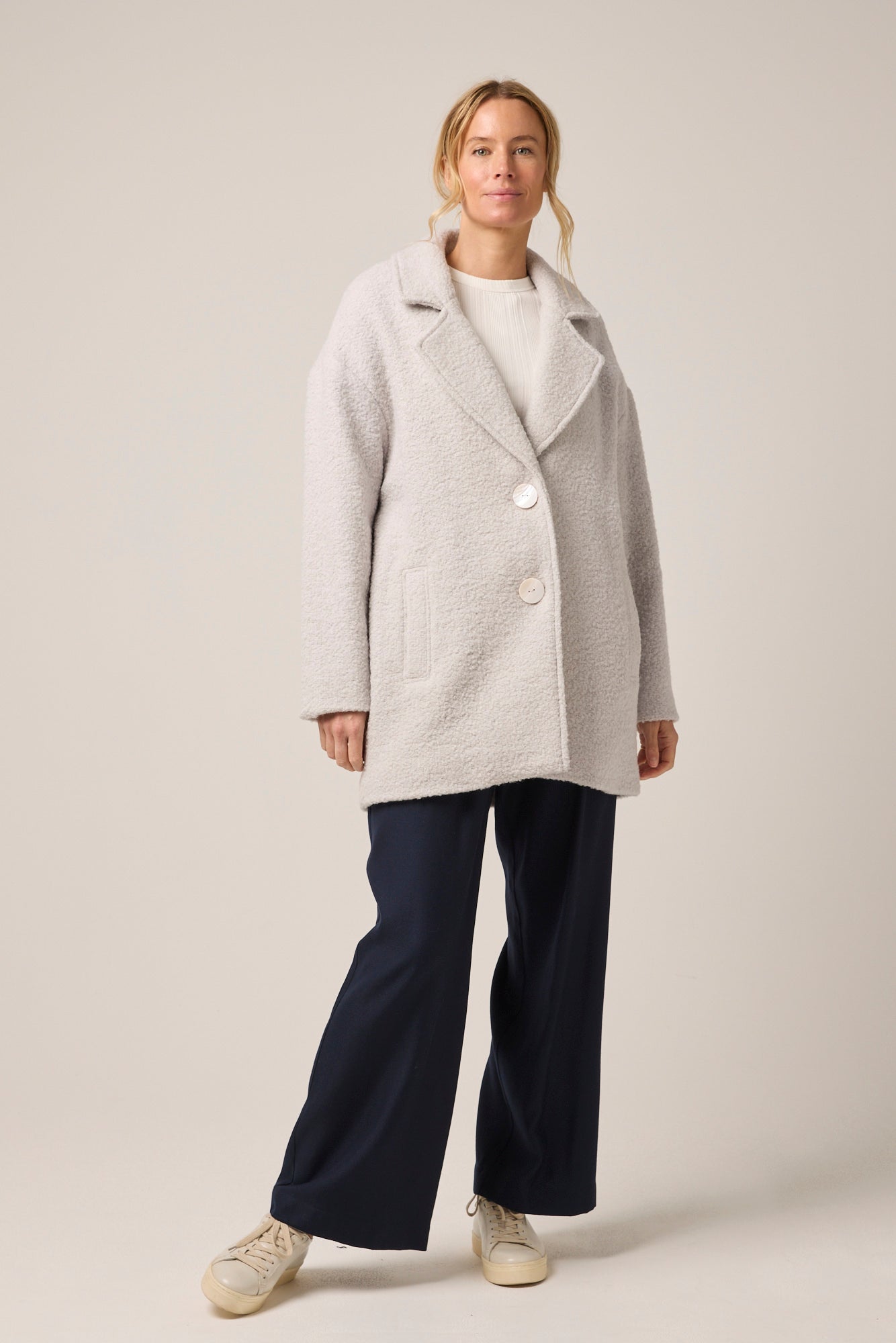 Jackson Soft Merino Wool Coat Grey