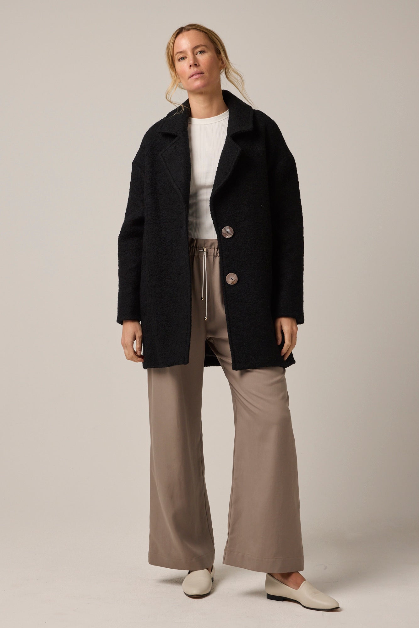 Jackson Wool Coat Black