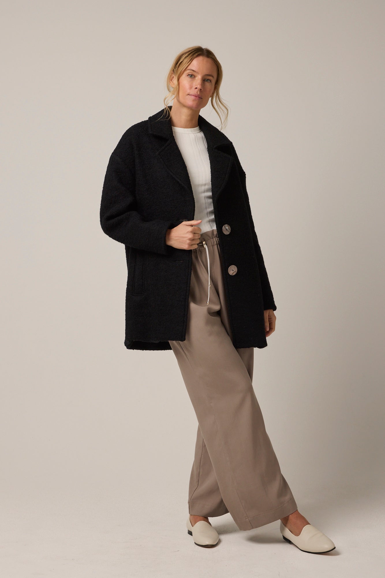 Jackson Wool Coat Black