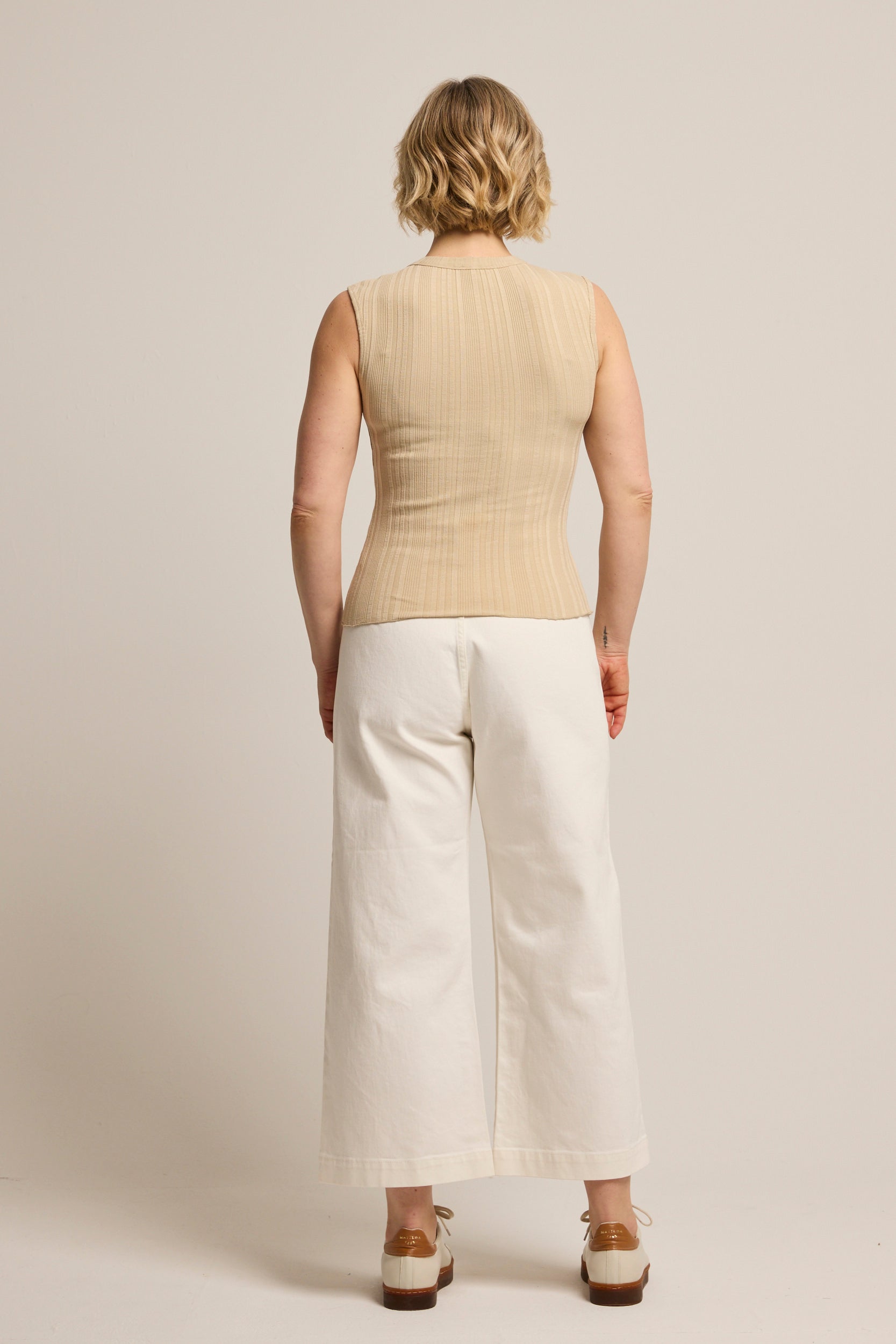 Kensington Cap Sleeve Rib Tank Sand