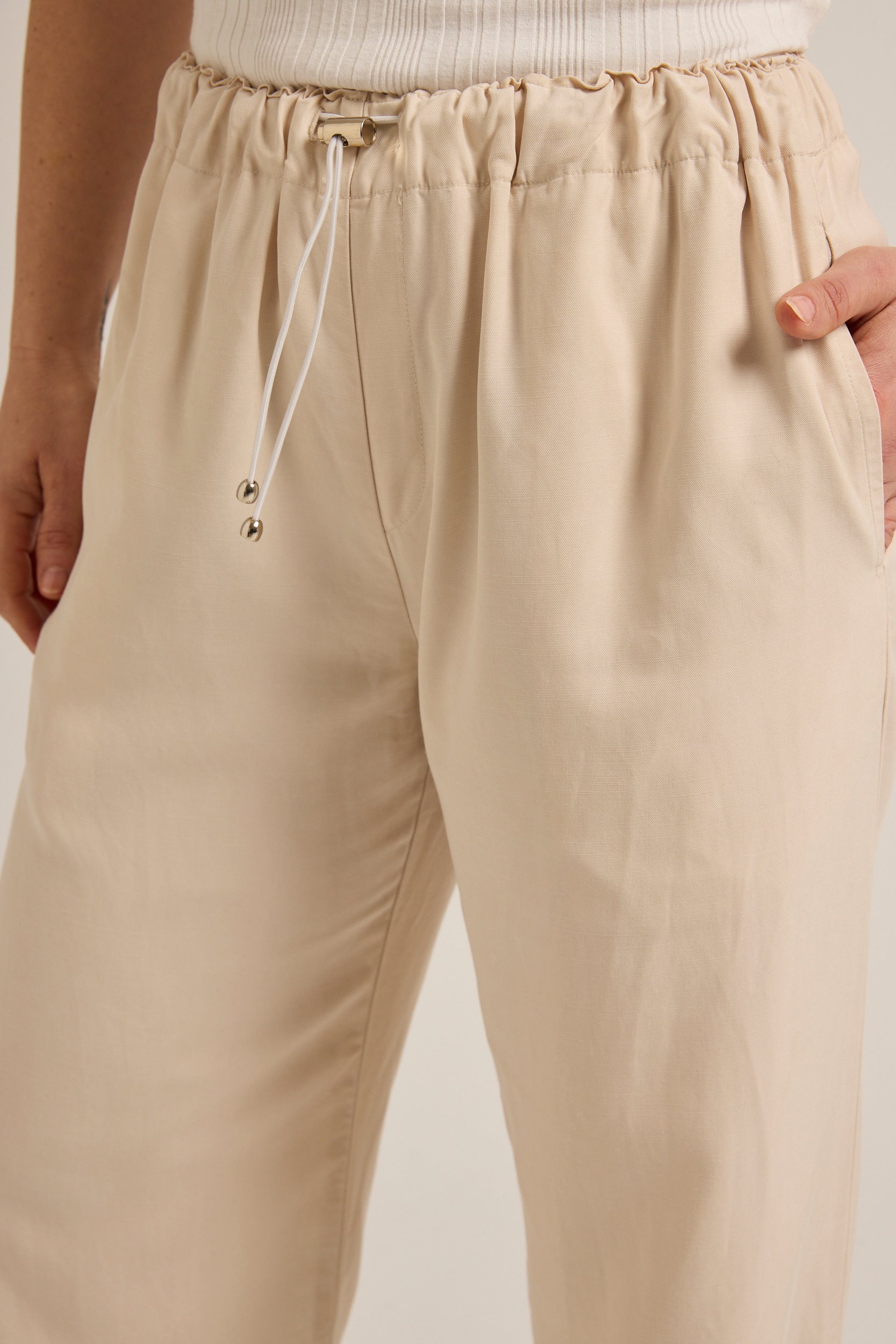 Lynches 2 Drawstring Pant Natural
