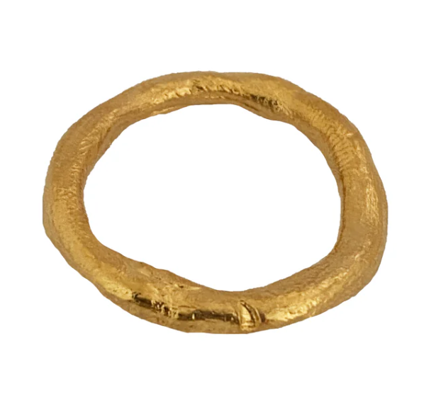 BG Solare Ring Sterling Silver with 22k Gold Plated