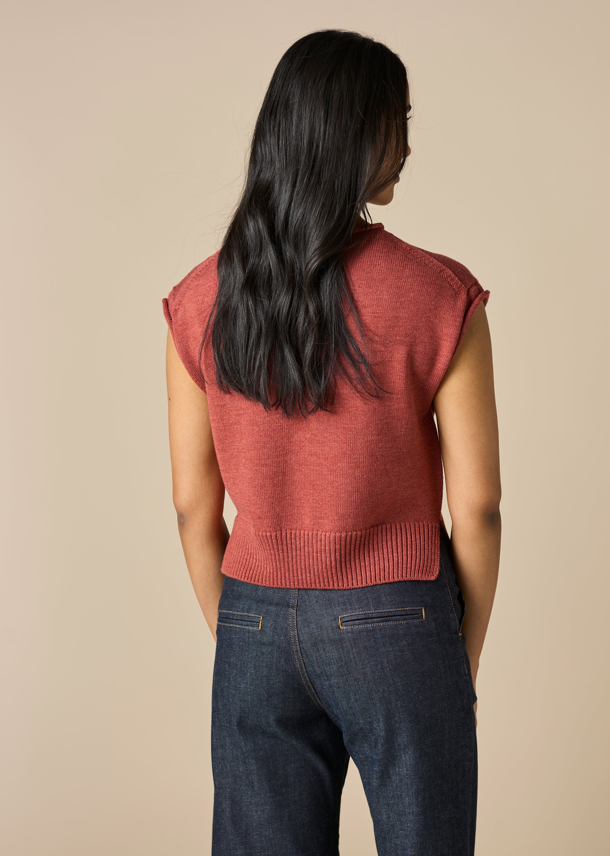 Uimi Agnes Jersey Vest Papaya