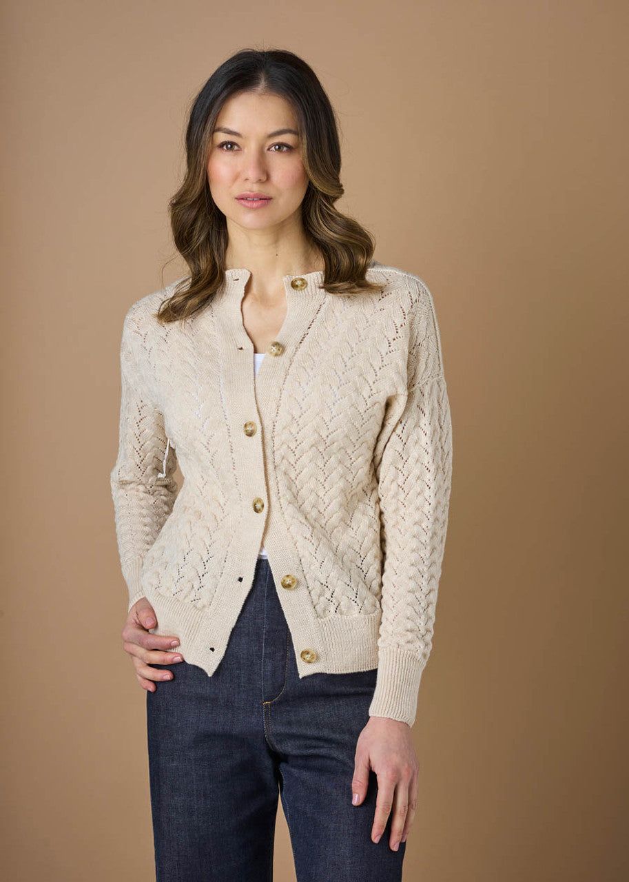 camilla cardigan antique front