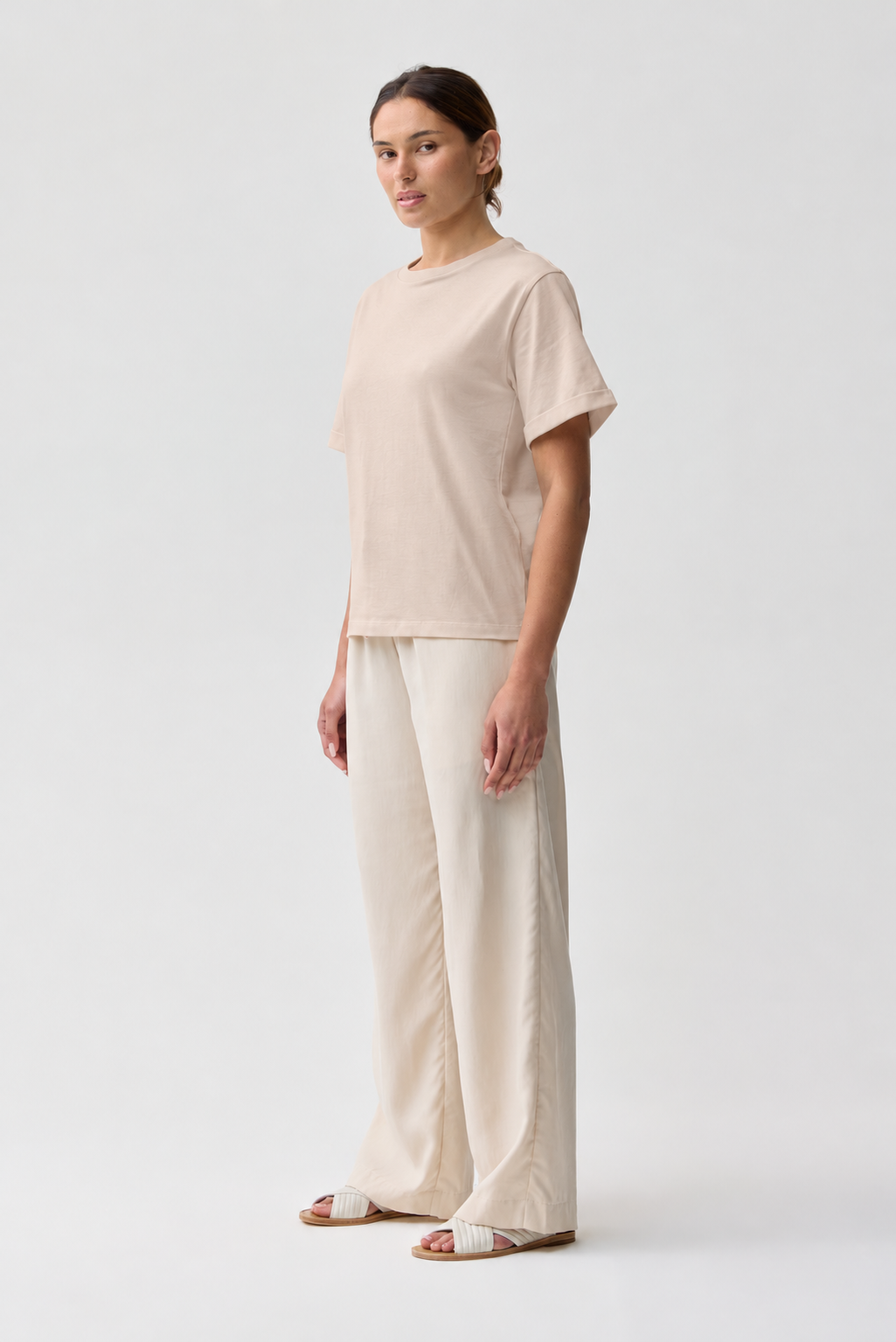 Shelly Cotton Tee Sand
