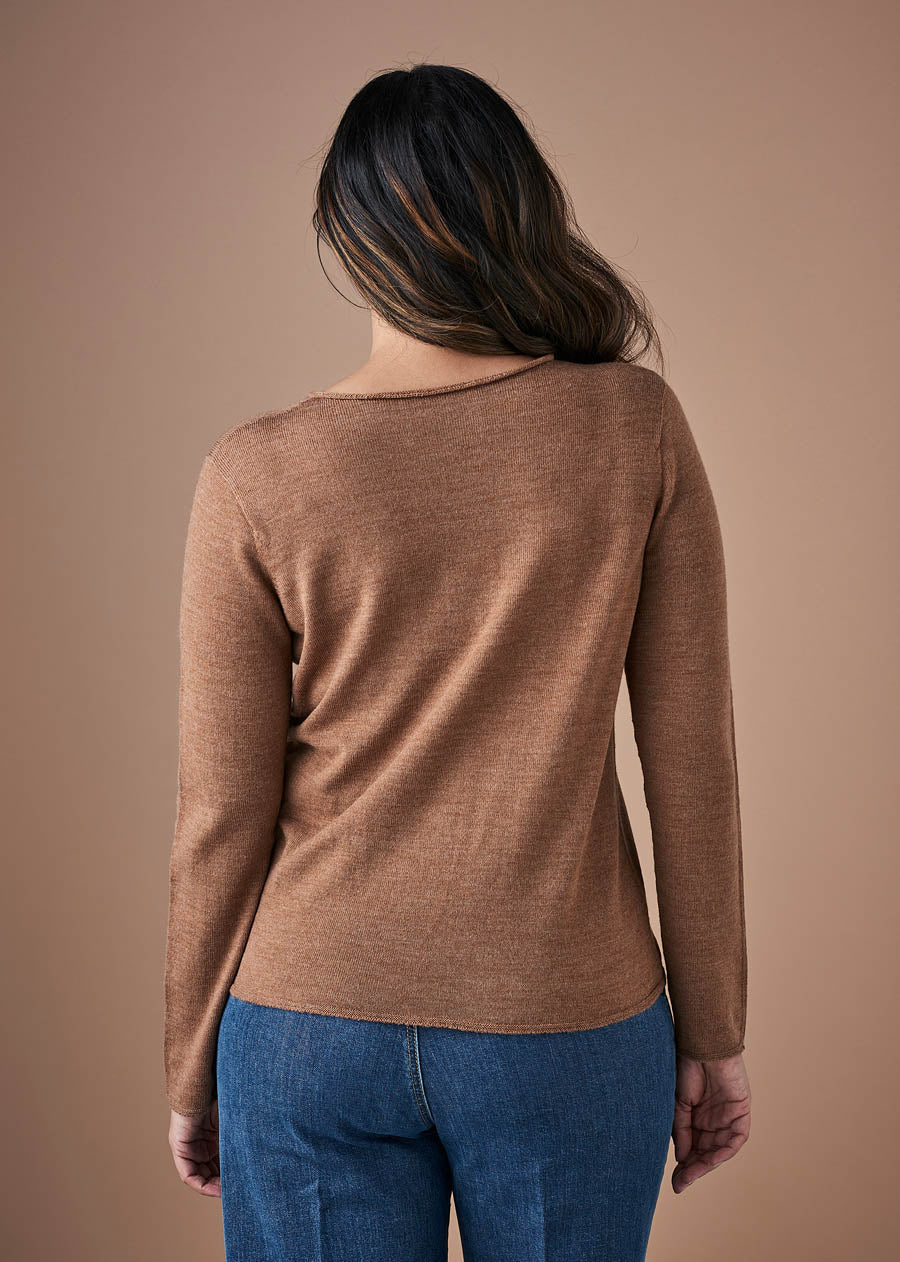 Uimi Phoebe Fine Jersey Crew Top G/bread