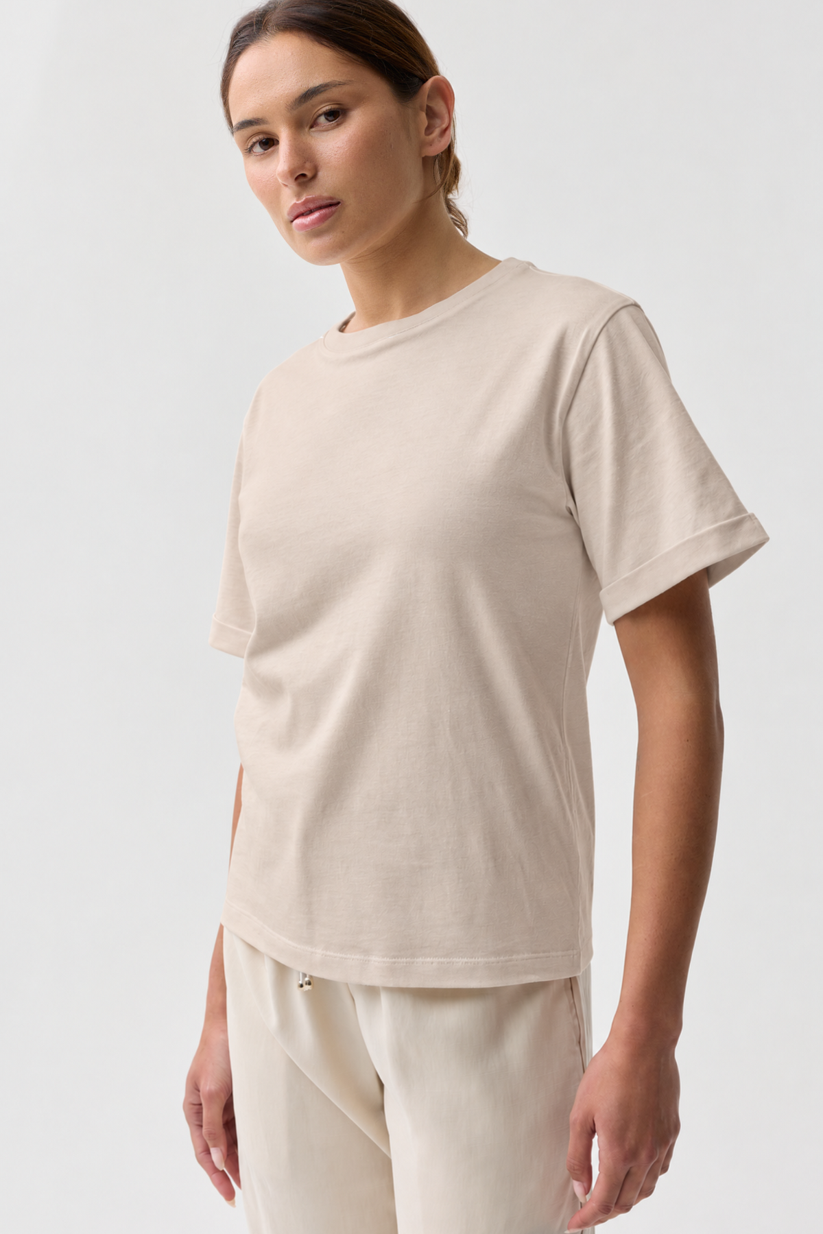 Shelly Cotton Tee Sand