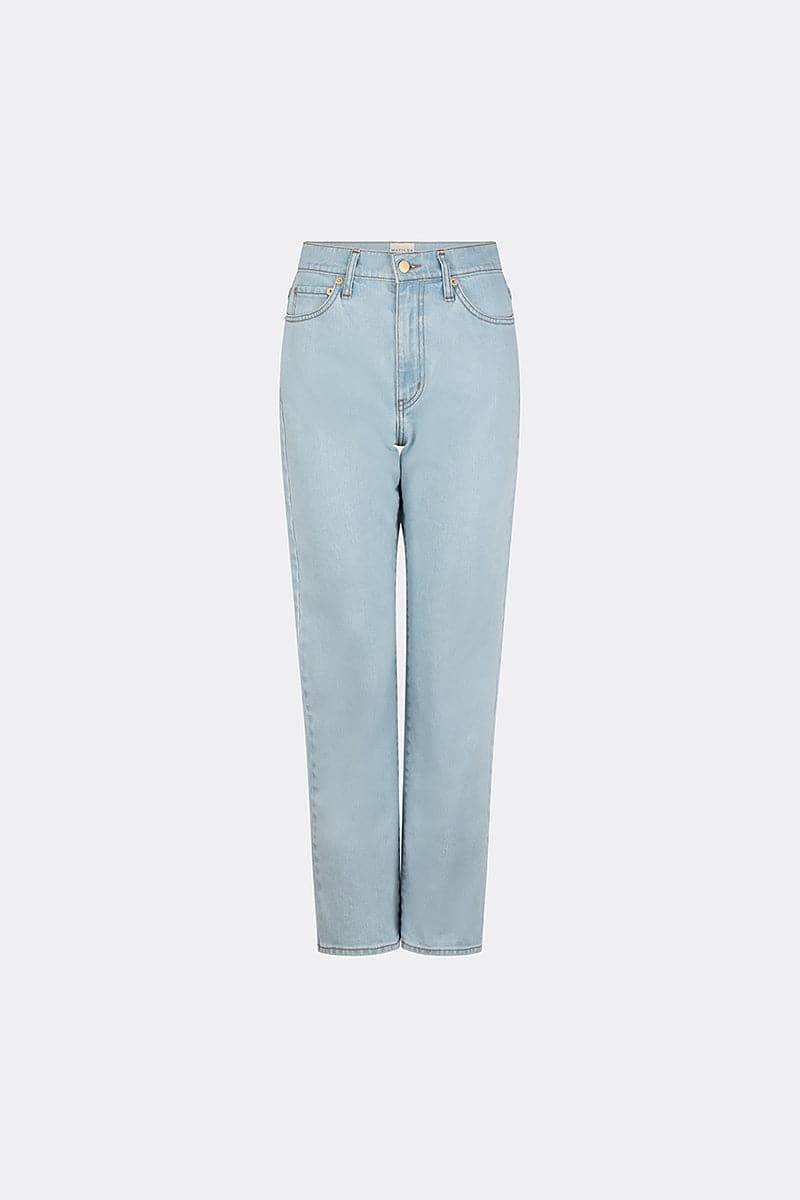 Cronulla Straight Leg Jean Bleach Wash Blue