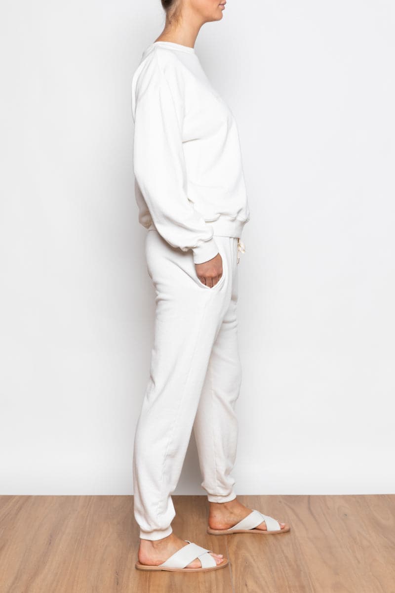 Lorne Track Pant Natural White