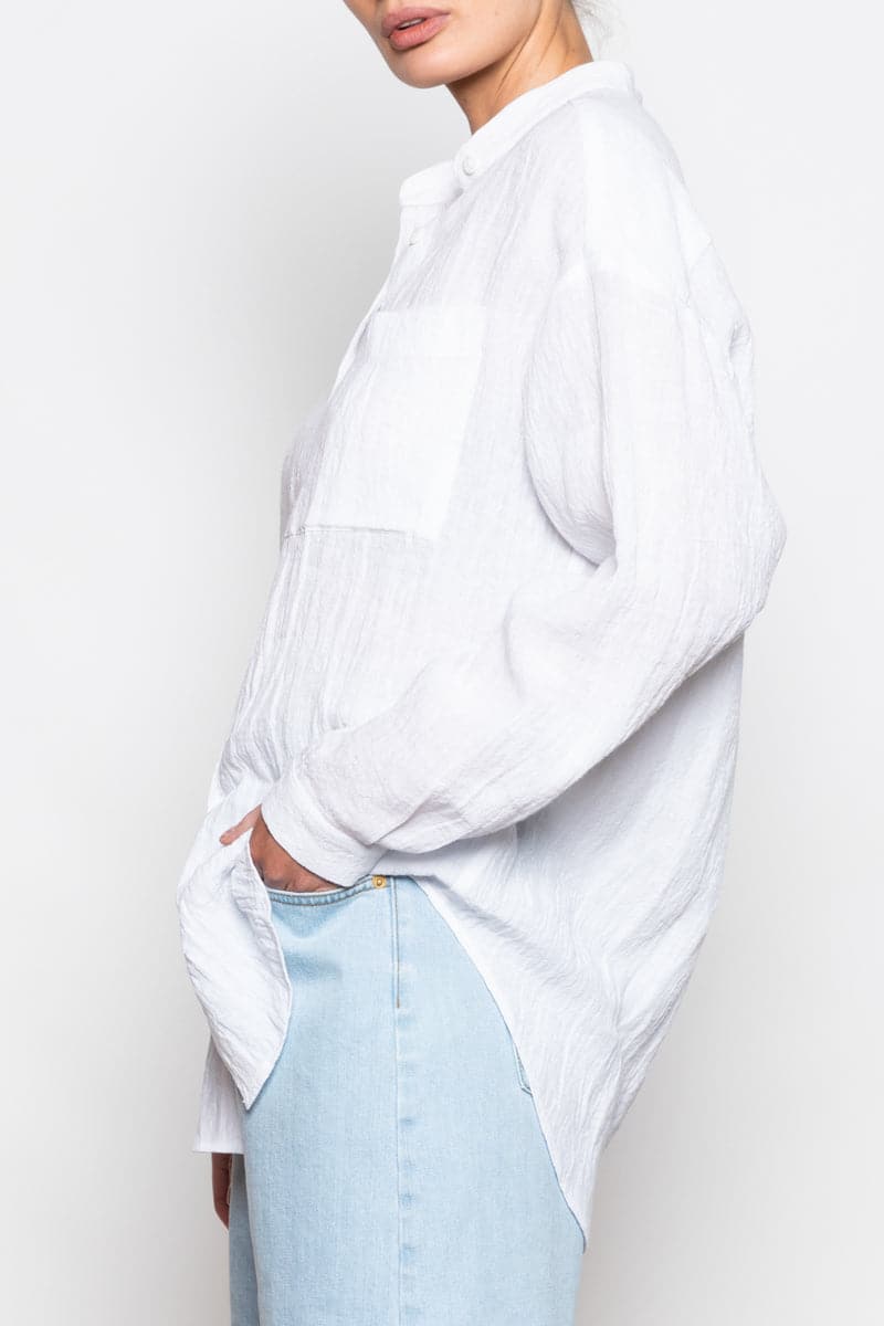 Lara Linen Shirt White