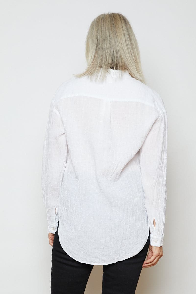 Lara Linen Shirt White