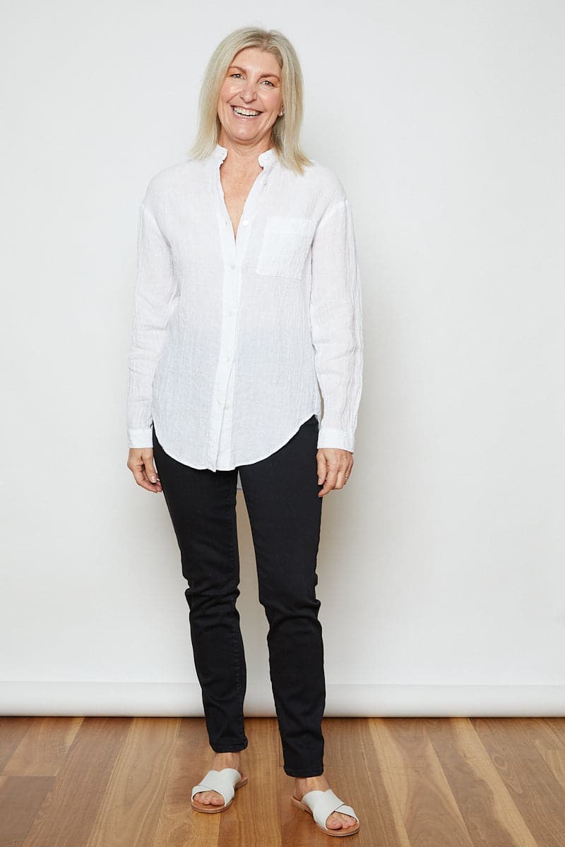 Lara Linen Shirt White