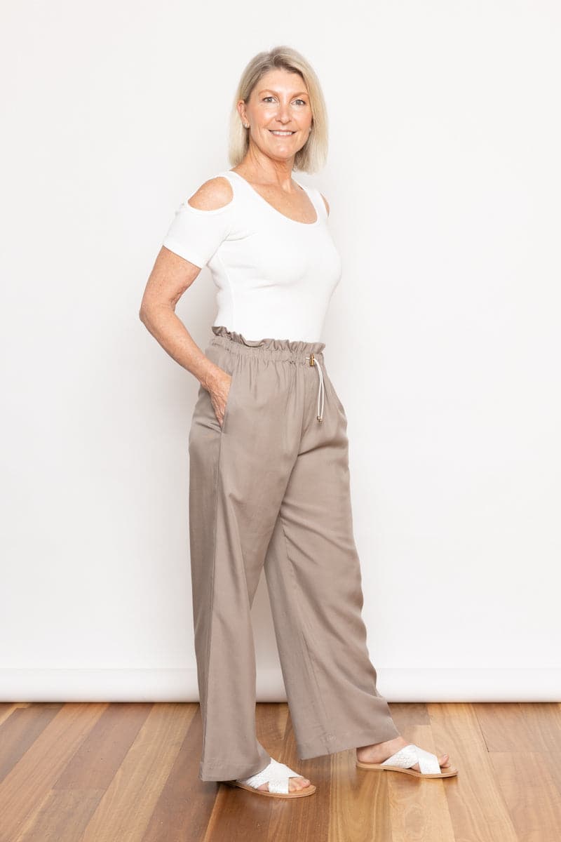 Tura Cold Shoulder Natural White