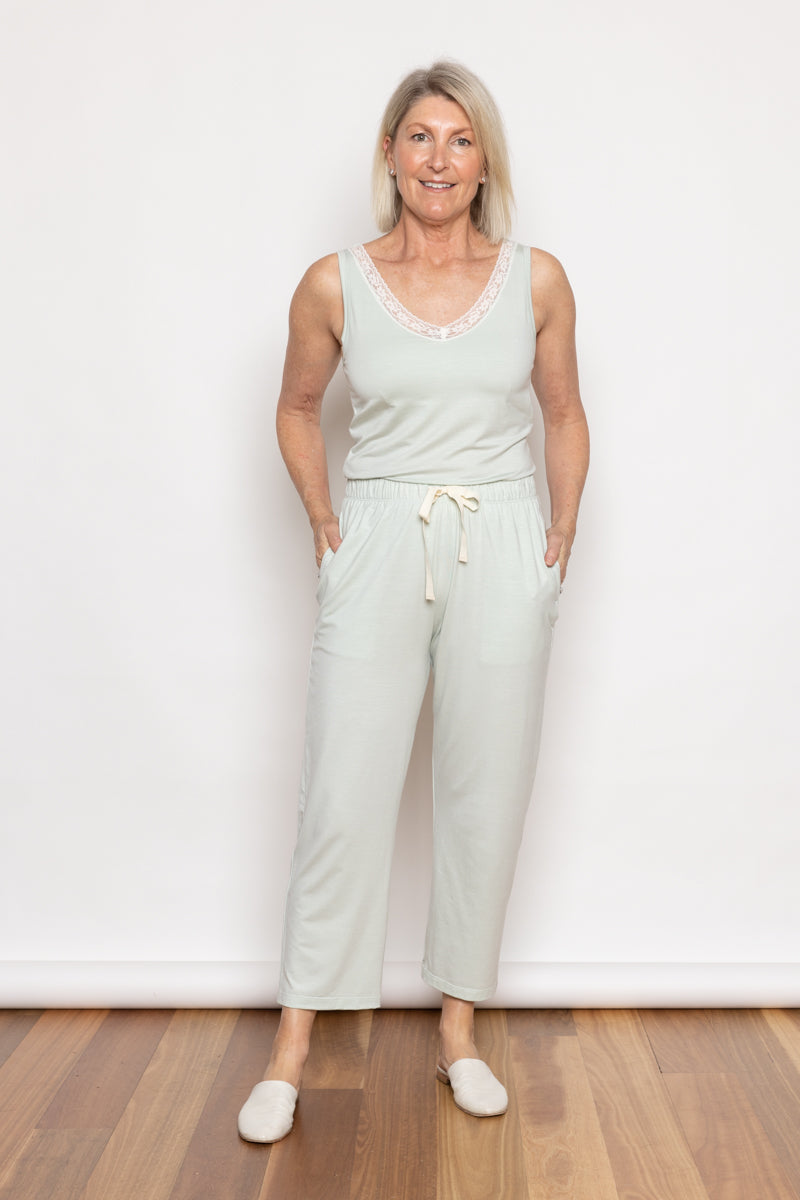 Commando Women's Covet Comfy Sleep Tank - Racerback, Modal Blend, Raw-Cut Edges - View #3