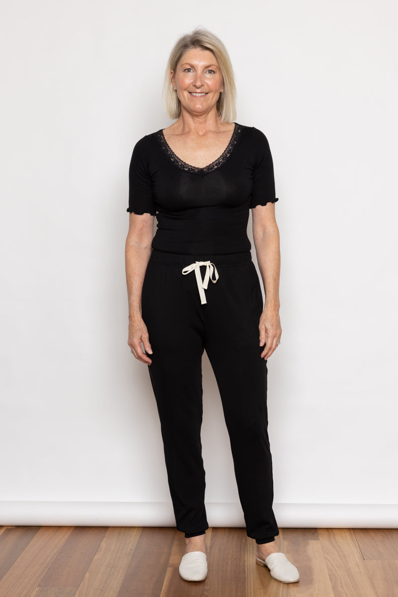 Darling Sleep Top Black Night