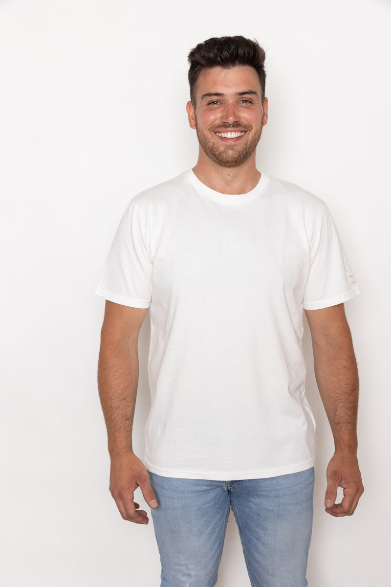 James Men's Tee Natural White