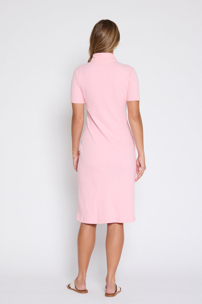 Rhianna Polo Dress Pink Marle