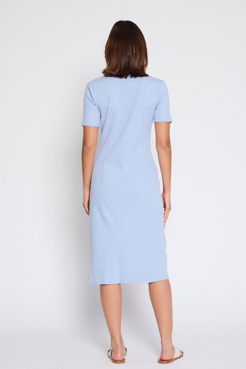 Rhianna Polo Dress Blue Marle