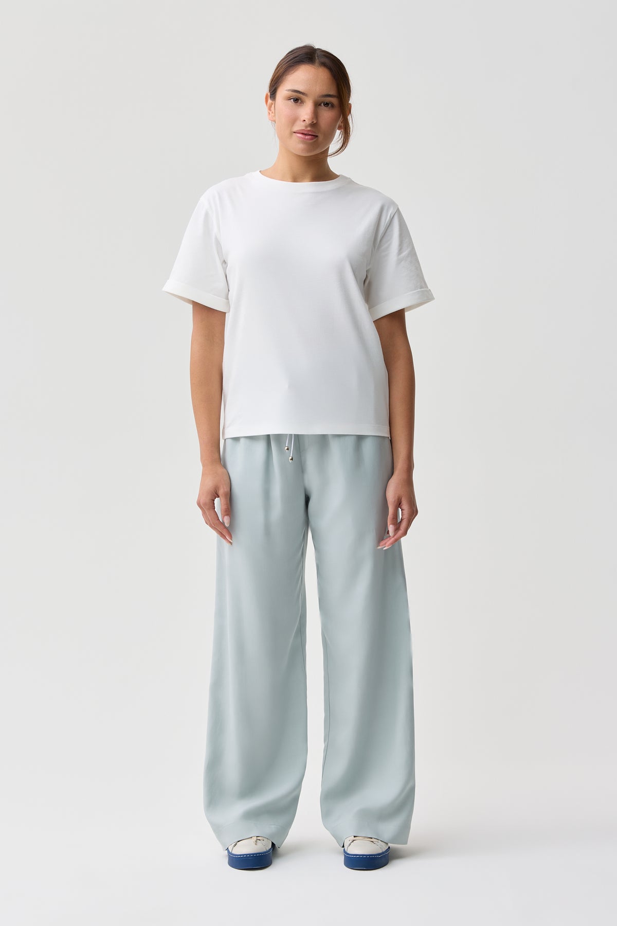 Shelly Cotton Tee Natural White