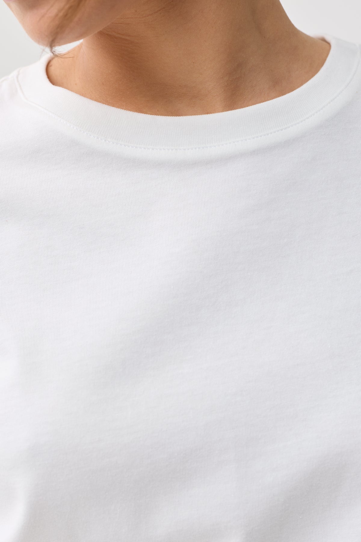 Shelly Cotton Tee Natural White