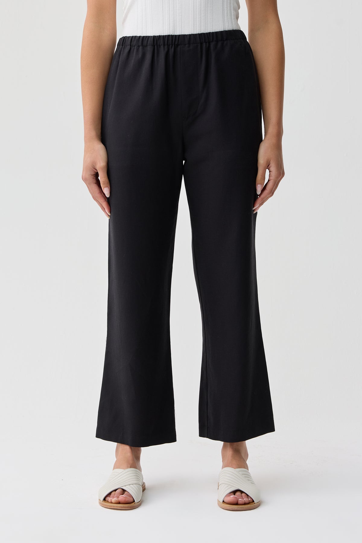 Lynches Cropped Pant Black Night
