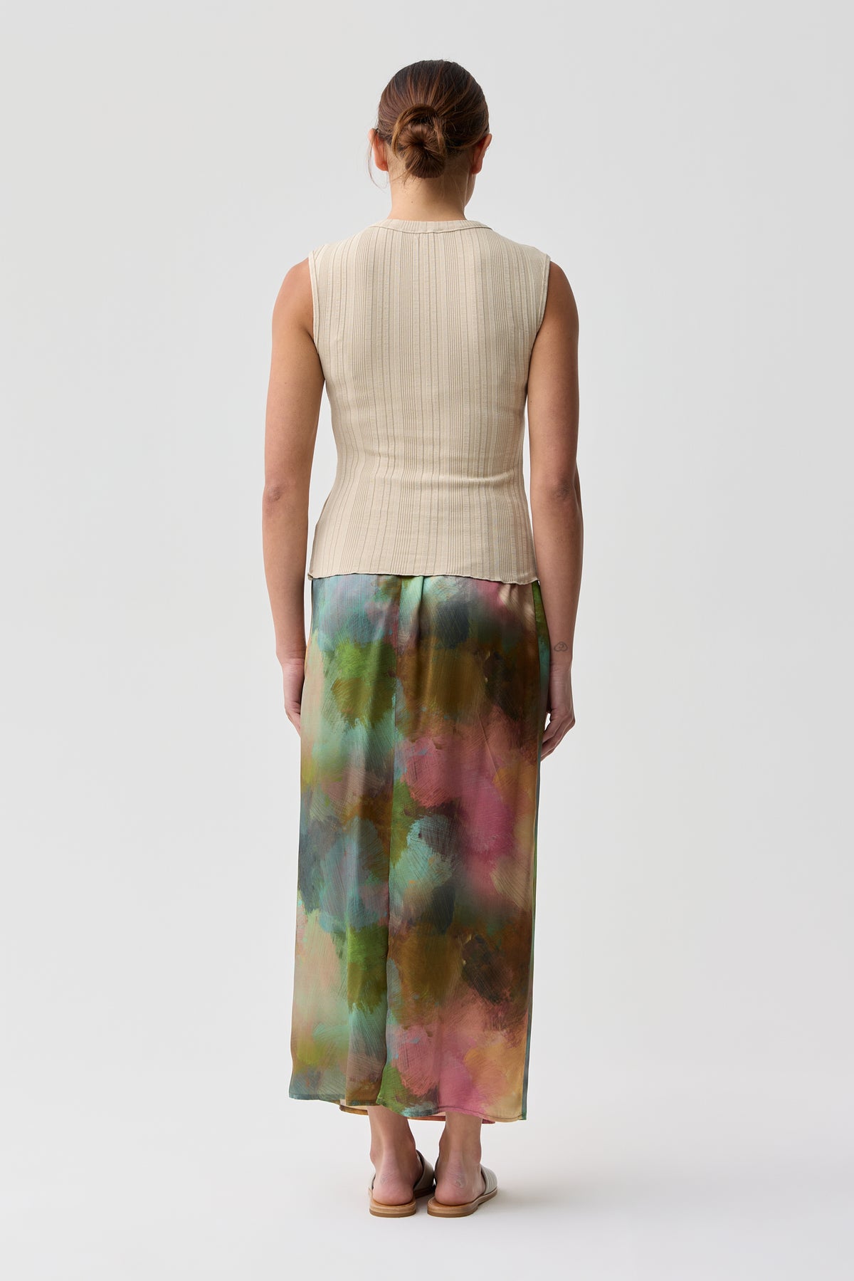 Kensington Cap Sleeve Rib Tank Sand
