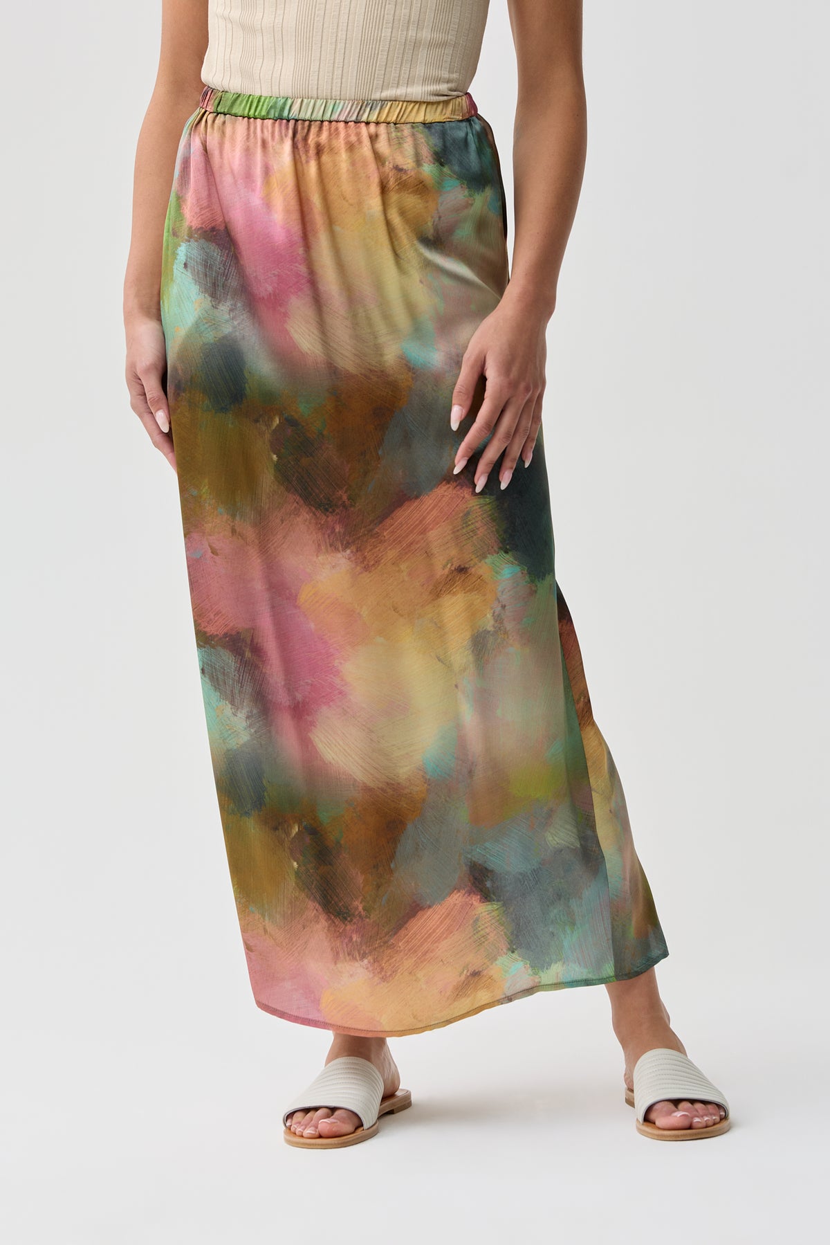 Auburn Silk Skirt