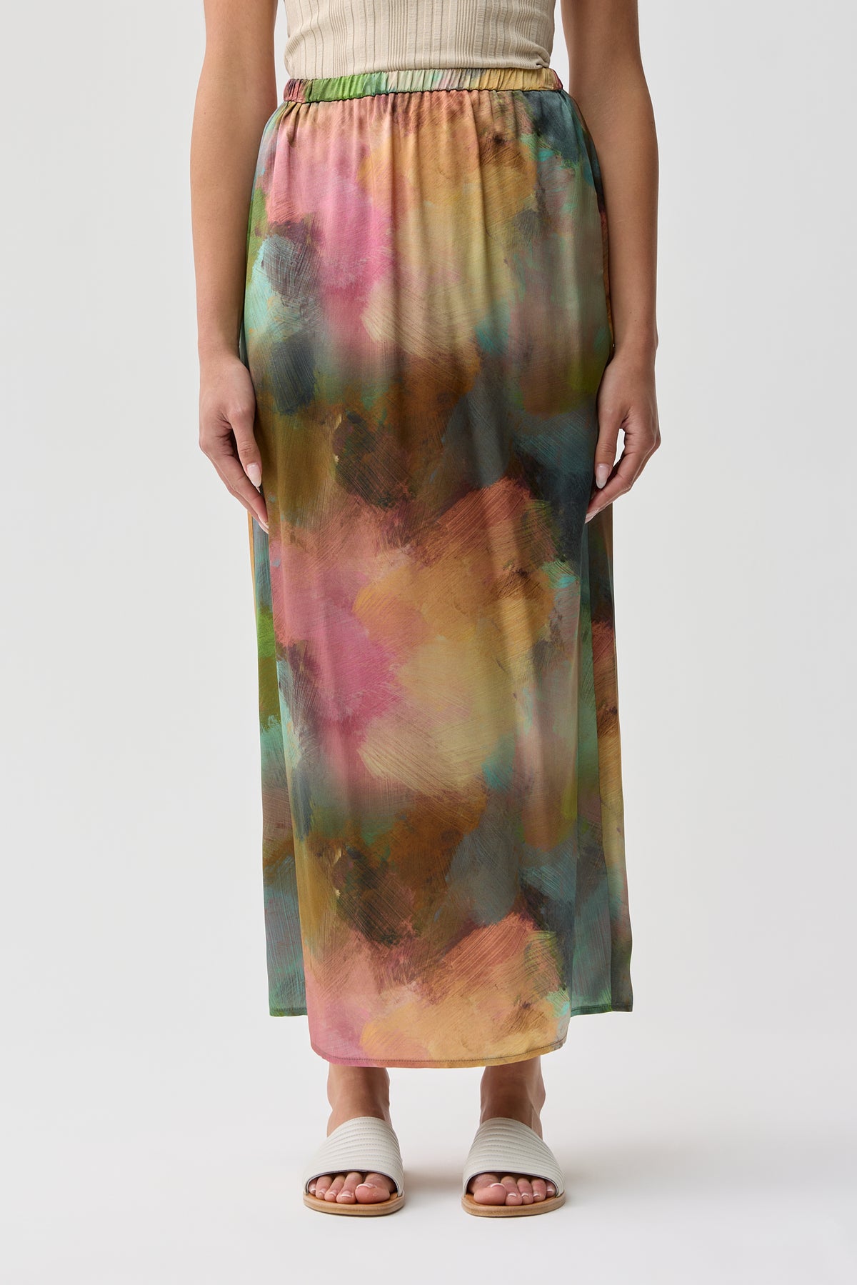 Auburn Silk Skirt